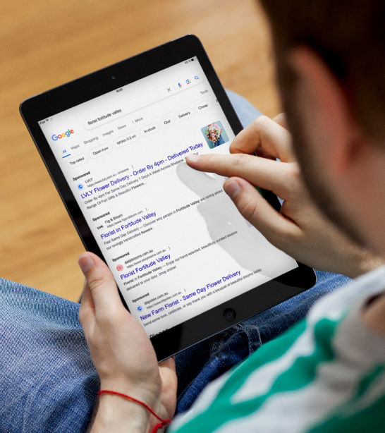 Google ads mock up